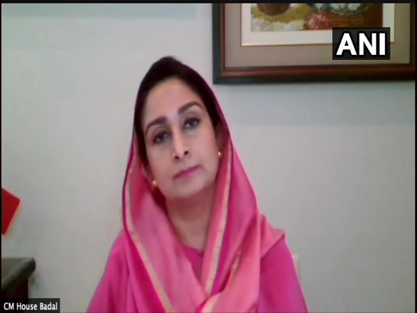 Former Union minister Harsimrat Kaur Badal (photo/ANI) 