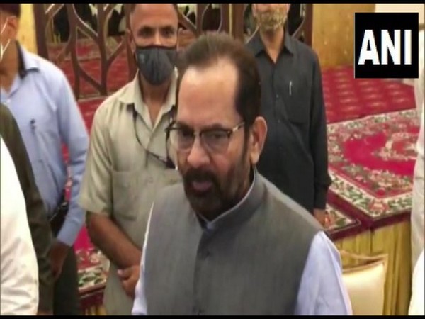 Union Minister for Miniroty Affairs Mukhtar Abbas Naqvi. (File photo)