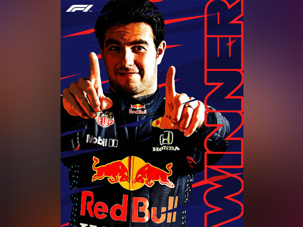 Sergio Perez wins Azerbaijan GP (Photo/ Formula 1 Twitter)