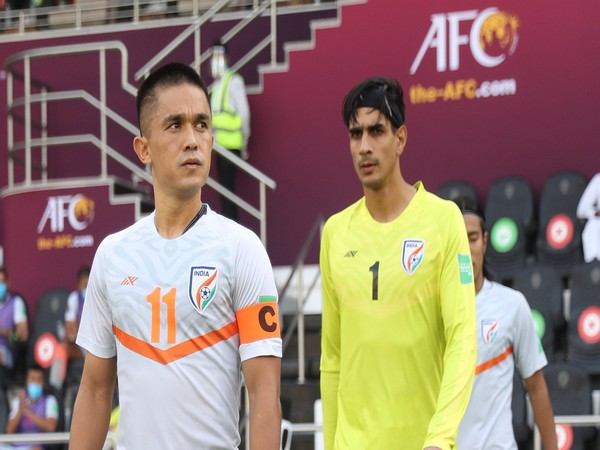 Gurpreet Singh Sandhu and Sunil Chettri (Photo: Twitter/Gurpreet Singh Sandhu)