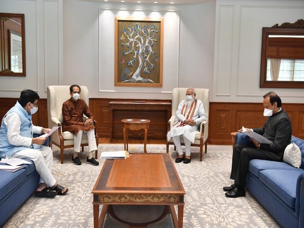 Maharashtra Chief Minister Uddhav Thackeray's meeting with Prime Minister Narendra Modi (Photo/ANI)
