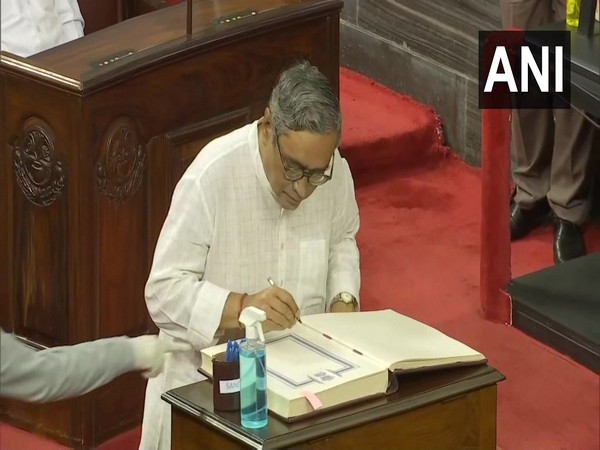 BJP leader Swapan Dasgupta in Rajya Sabha (Photo/ANI)