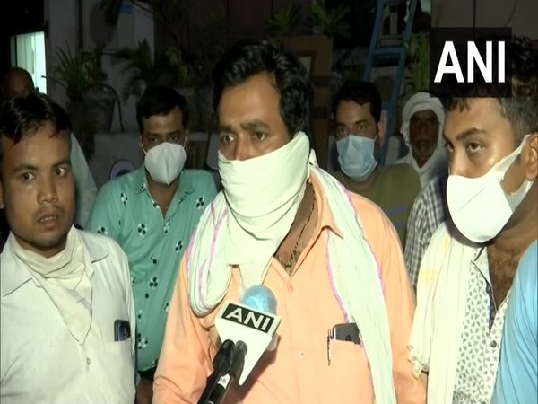 Attendant of a patient at paras Hospital speaking to ANI in Agra on Tuesday. [Photo/ANI]