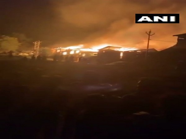 Several houses were gutted in a fire that broke out in Noorbagh area of Baramulla on Thursday night.