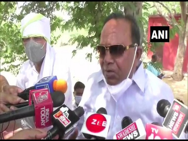 Congress MLA PR Meena speaking to reporters in Dausa on Friday. [Photo/ANI]