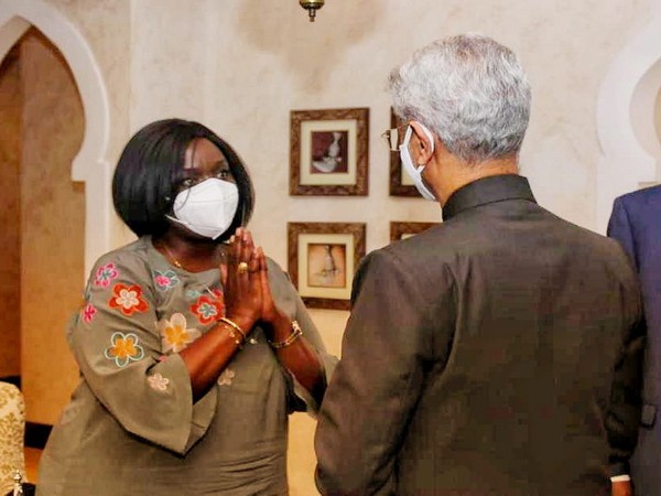 EAM S Jaishankar and his Kenyan counterpart Raychelle Omamo. (Credit: S Jaishankar/Twitter)