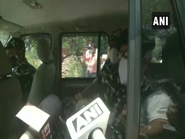 DIG CRPF reaches the site of the blasts. (Photo/ANI)