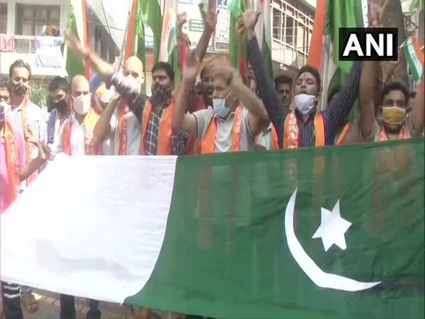 Visuals from the protest. (Photo/ANI)