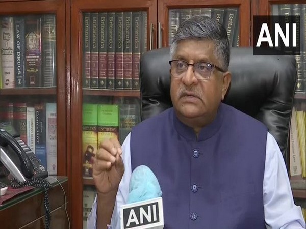 Union Minister Ravi Shankar Prasad during an exclusive interview with ANI. [Photo/ANI]