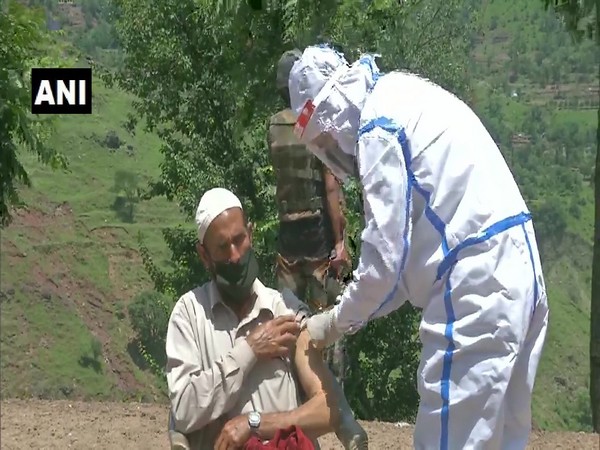 Vacciation drive at Kerani village, the last village near the Line of Control (Photo/ANI)