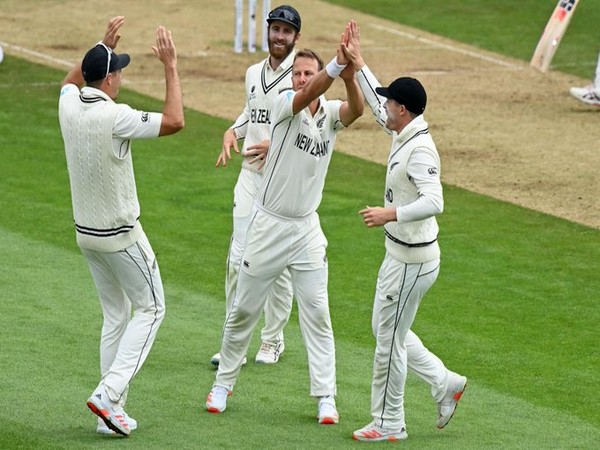 New Zealand in action against India (Photo/ ICC Twitter)
