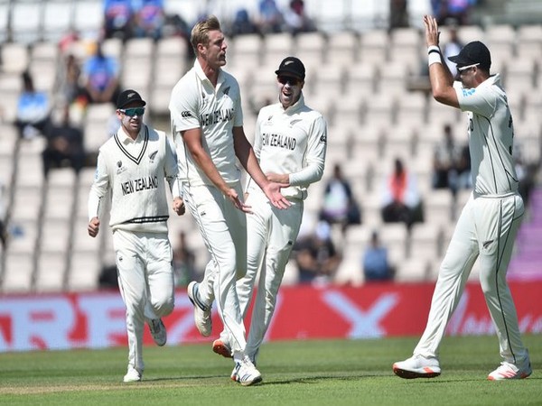 New Zealand in action against India (Photo/ ICC Twitter)
