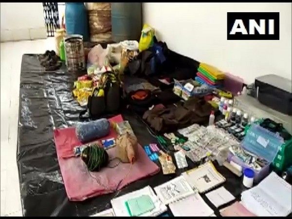 Items recovered from the Naxal couple. (Photo/ANI)