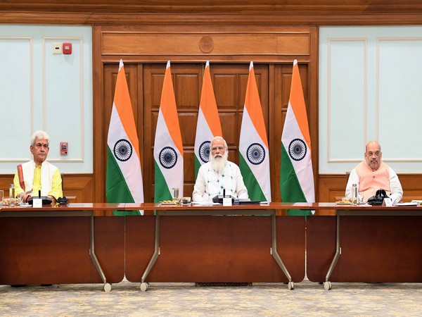 Visuals from Prime Ministers' meeting with politicians from Jammu and Kashmir (Photo/ANI)
