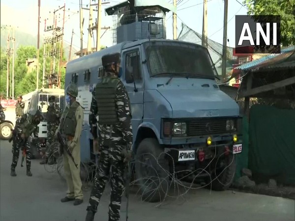 Security Forces surveilling the area (Photo/ANI)