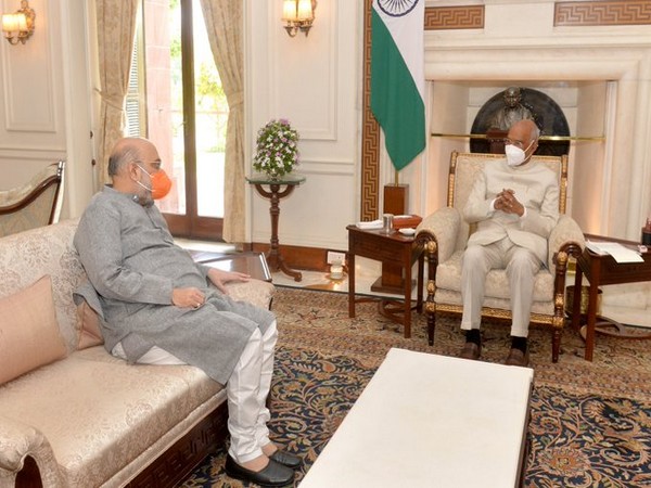 Union Home Minister called on President Ram Nath Kovind on Friday (Photo/Twitter- @rashtrapatibhvn)