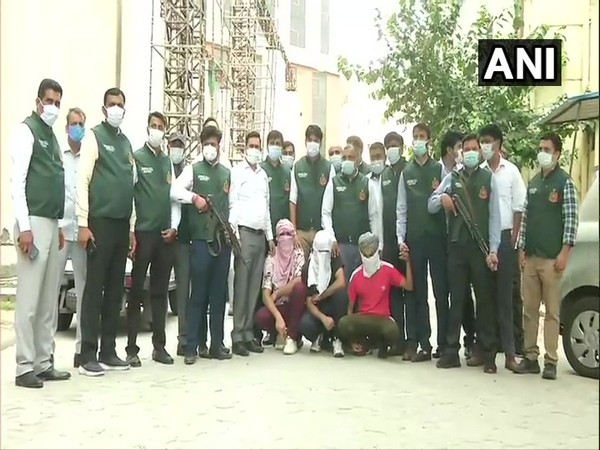 Delhi Police Special Cell with arrested accused (Photo/ANI)