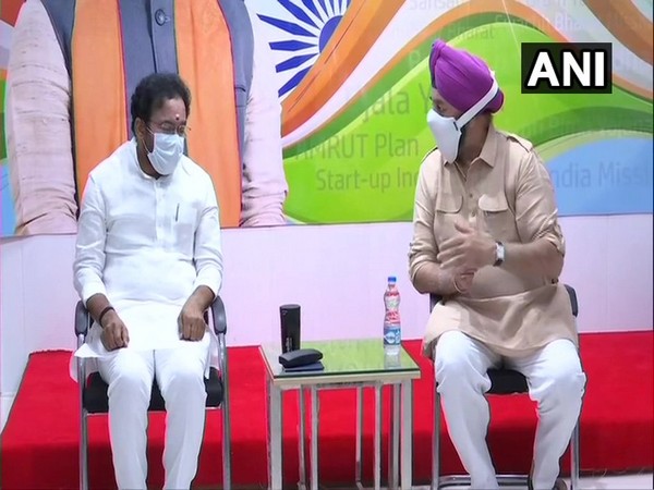 Sikh delegation including BJP's RP Singh met MoS G Kishan Reddy (Photo/ANI)