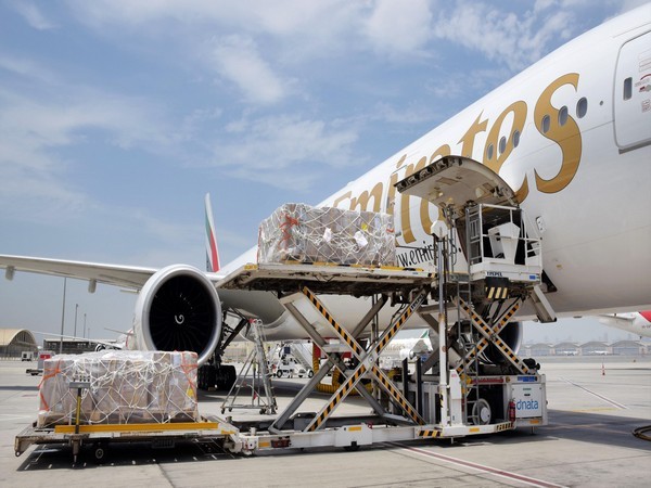 Dubai based airline transports COVID-19 relief materials for free of charges. (Twitter handle of Emirates airline)