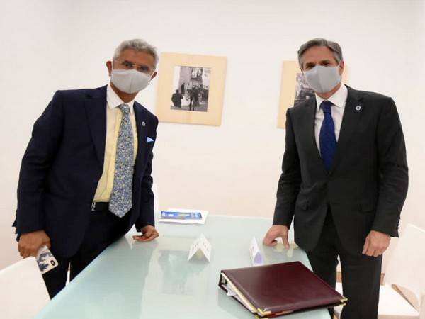 Jaishankar meets US Secretary Antony Blinken. (Photo/EAM Twitter)