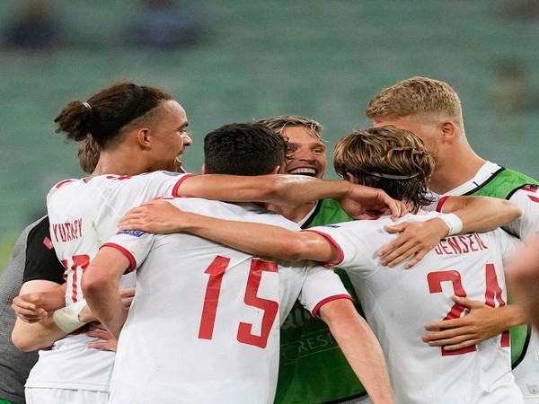 Denmark football team (Image: UEFA Euro 2020's Twitter)
