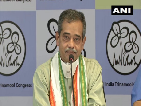 Abhijit Mukherjee addressing the media in Kolkata on Monday. [Photo/ANI]