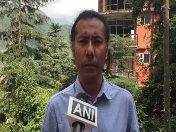 Tibetan activist Lobsang Wangyal speaking to ANI. (Photo/ANI) 