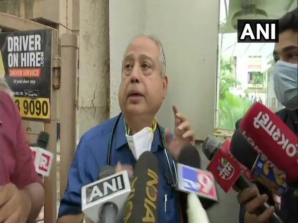 Dr Jalil Parkar, the pulmonologist who treated him at PD Hinduja Hospital. (Photo/ANI) 