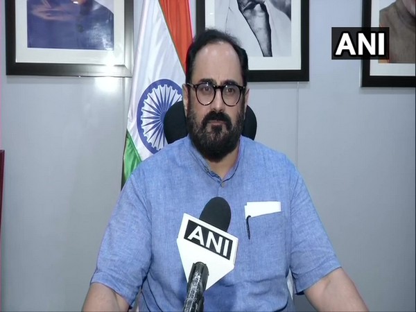 Minister of State in the Ministry of Electronics and Information Technology Rajeev Chandrasekhar (Photo/ANI) 