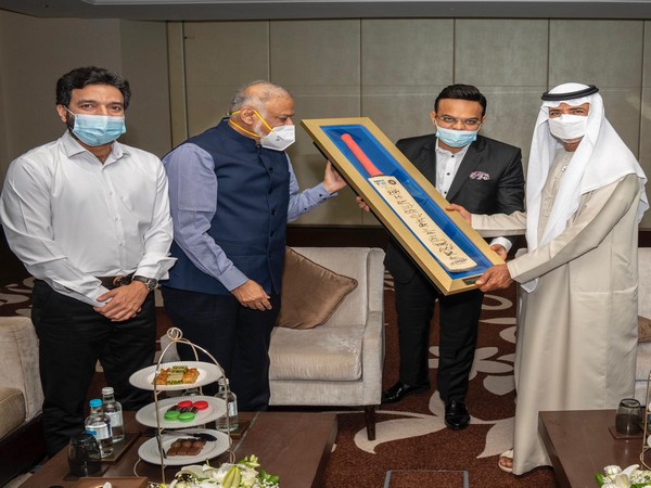 Jay Shah with Sheikh Nahayan Mabarak Al Nahyan (Photo/ Jay Shah Twitter)