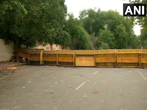 A visual from Jantar Mantar in New Delhi on Thursday. [Photo/ANI]