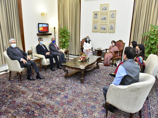 Visual from the meeting. [Twitter/Arindam Bagchi] 