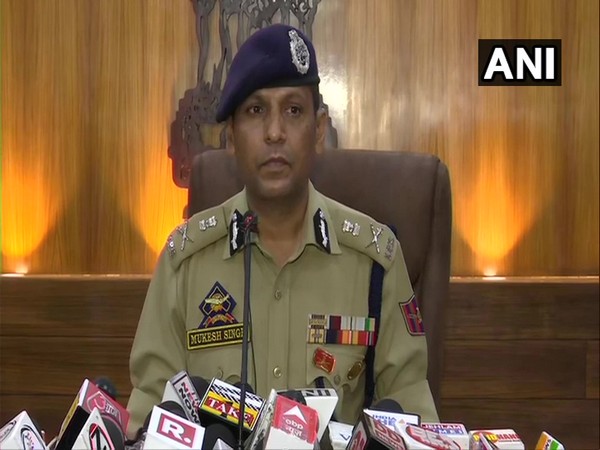 Mukesh Singh, ADGP, Jammu zone during Press Conference (Photo/ANI)