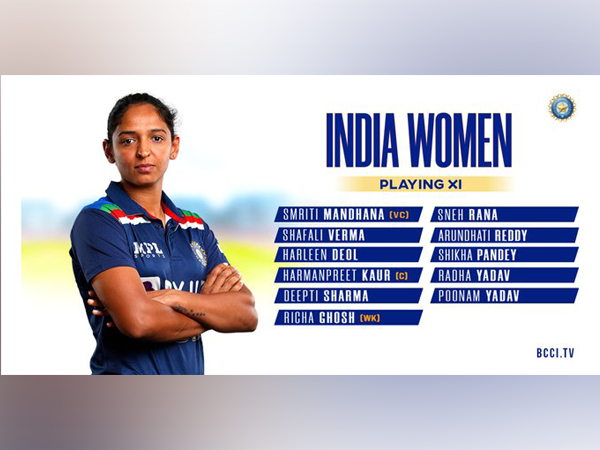 India win toss, opt to bat (Photo/ BCCI Women Twitter)