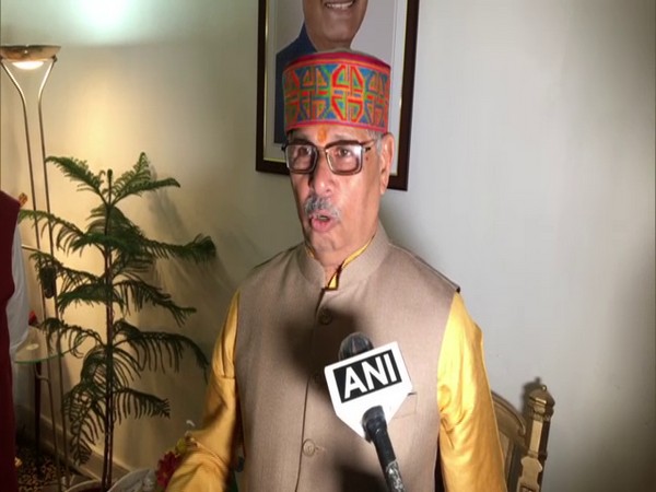 Newly sworn in Himachal Pradesh Governor Rajendra Arlekar speaking to ANI, in Shimla on  Tuesday. [Photo/ANI]