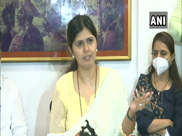 BJP leader Pankaja Munde while addressing media (Photo/ANI)