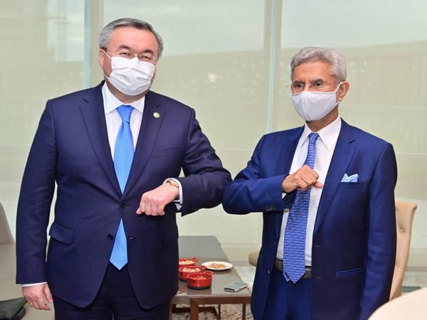 S Jaishankar met his Kazakh counterpart Mukhtar Tileuberdi