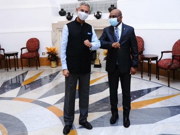 External Affairs Minister S Jaishankar and Maldives Foreign minister Abdulla Shahid