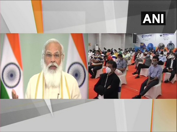 Prime Minister Narendra Modi at the launch program (Photo/ANI)