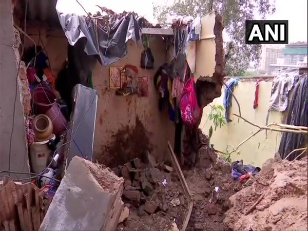 A visual of the collapsed building in Mumbai's Vikhroli (Photo/ANI)