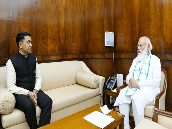 Goa Chief Minister Pramod Sawant met Prime Minister Narendra Modi in New Delhi on Monday.