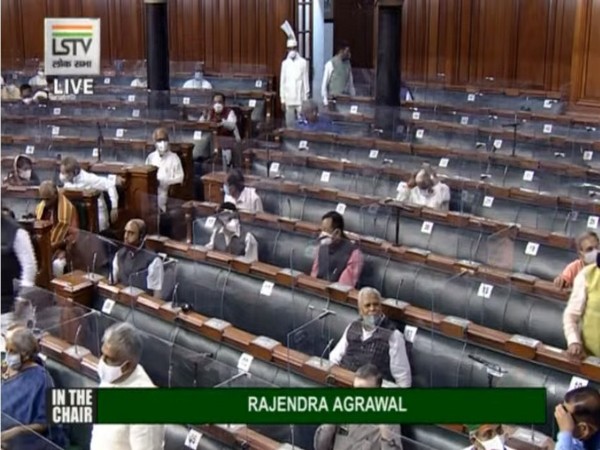 Visuals from Lok Sabha (Photo/ANI)