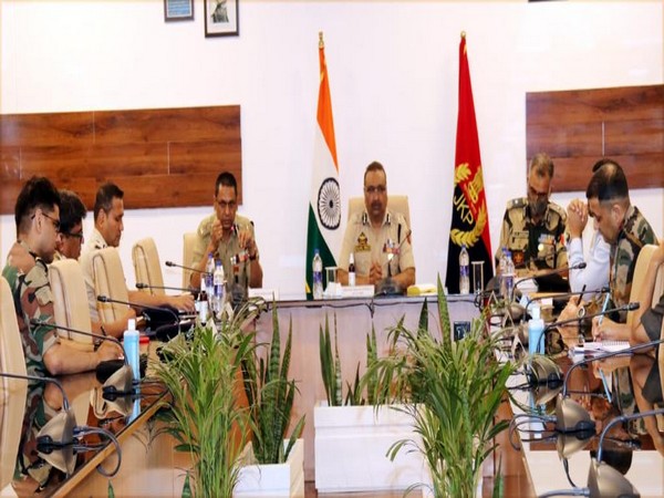 DGP Dilbagh Singh chaired a high-level joint security meeting on Monday (Photo/ANI)