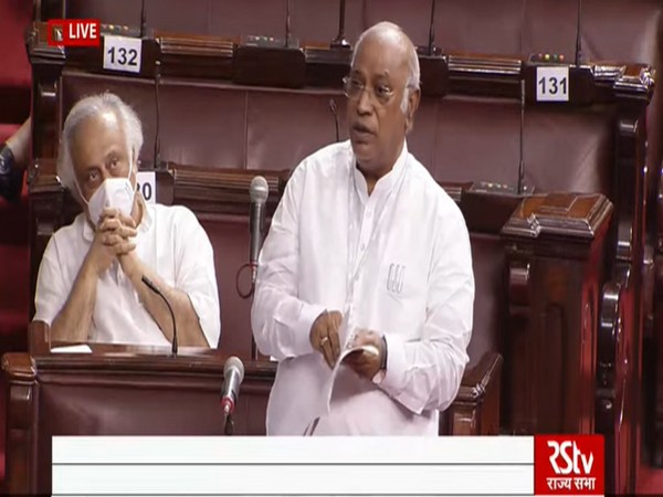 Leader of Opposition in Rajya Sabha Mallikarjun Kharge (Photo/ANI)