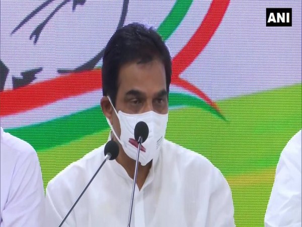 Congress leader KC Venugopal addressing a press conference in New Delhi on Tuesday. [Photo/ANI]