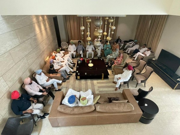 MLAs at Punjab Congress President Navjot Singh Sidhu's residence in Amritsar