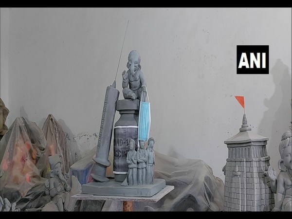 A visual of the idol made by Dakshesh Jangid (Photo/ANI)