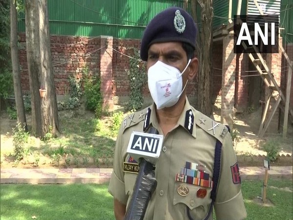 Kashmir Zone Inspector General Vijay Kumar (Photo/ANI)