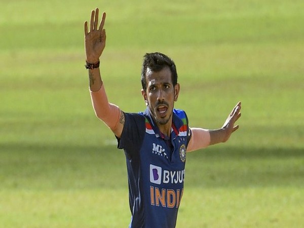Spinner Yuzvendra Chahal in action in first T20I (Photo/ ICC Twitter)
