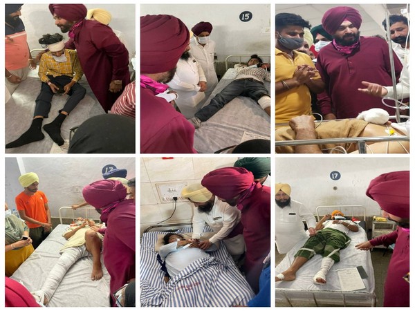 Navjot Singh Siddhu visits the families of deceased